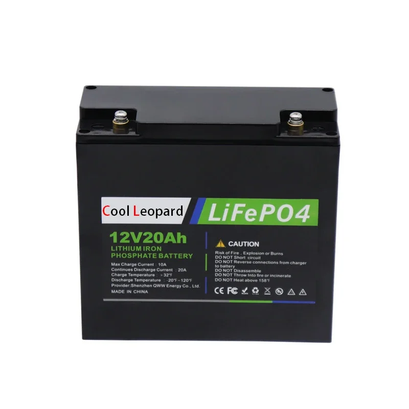 New 12V 20Ah LiFePo4 Battery Lithium Iron Phosphate 12V 24V LiFePo4 Rechargeable Battery for Kid Scooters Boat Motor No Tax