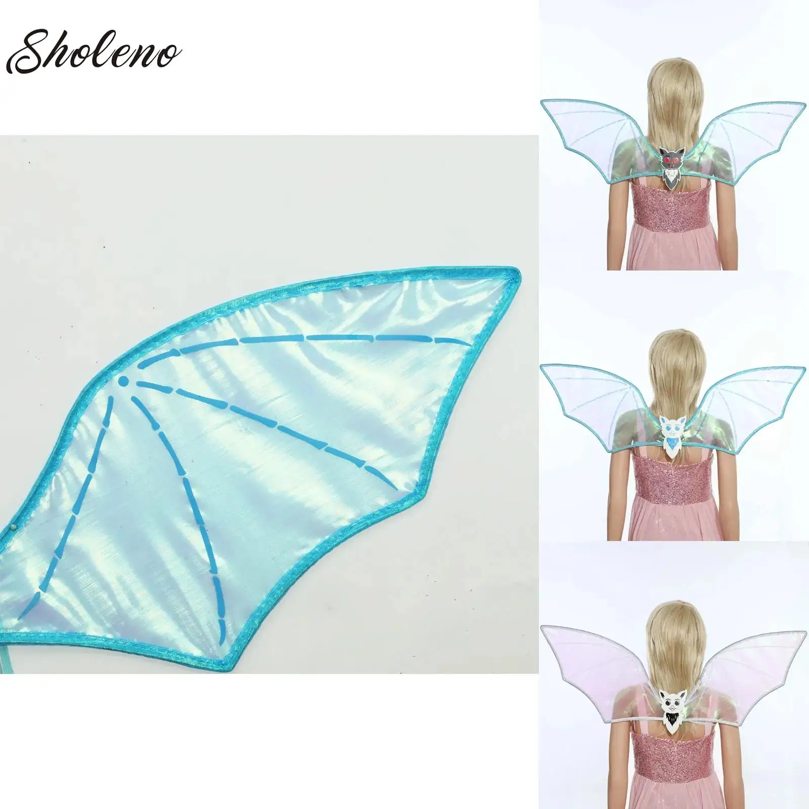 

Fancy Dress Costume Bat Devil Wings Elf Angel Wings For Women Girls Halloween Festival Party Cosplay Performance Photography