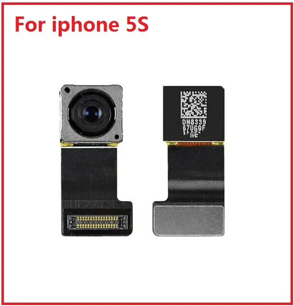 Caméra arrière principale authentique pour iphone 4 4s 5 5s 5c, avec câble flexible face, modèle de téléphone portable 100% testé