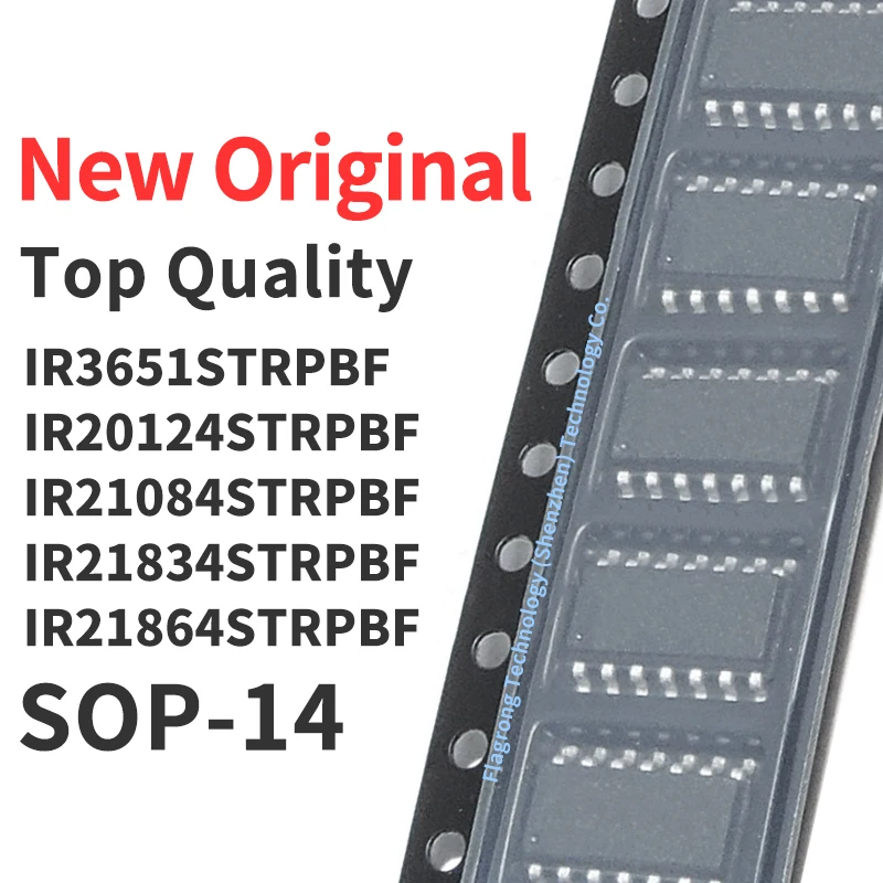 

10 Pieces IR3651STRPBF IR20124STRPBF IR21084STRPBF IR21834STRPBF IR21864STRPBF SOP-14 Chip IC New Original