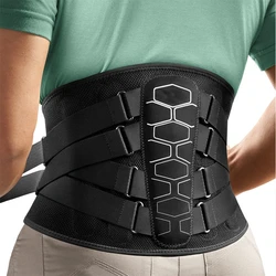 Cinturón deportivo de soporte Lumbar, diseño ergonómico, adecuado para discos herniados, ciática para hombres y mujeres