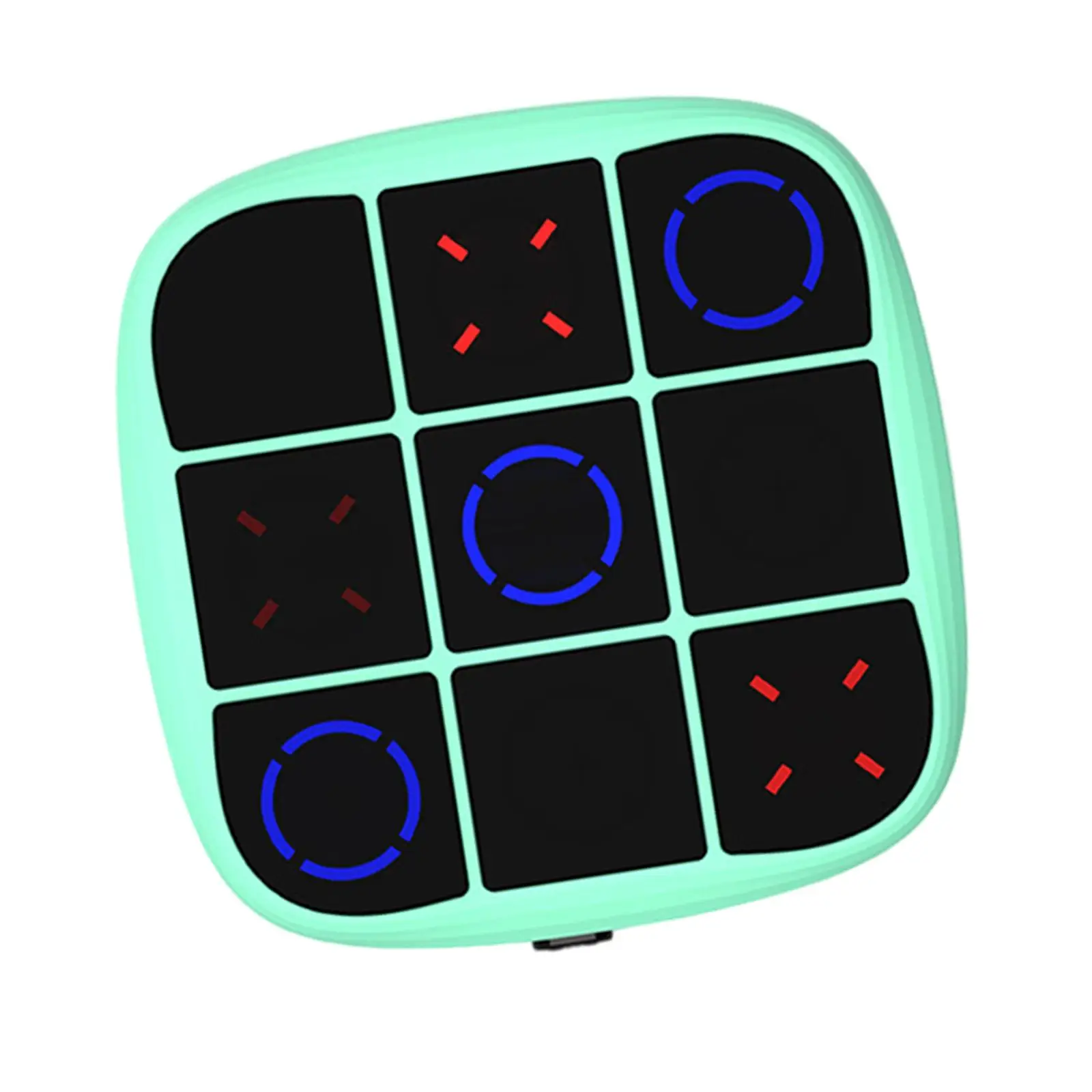 Chess Board Game XO Electric Toe Puzzle for Family Game Night Brain Teaser Interactive Toy ABS Silicone Portable Decor