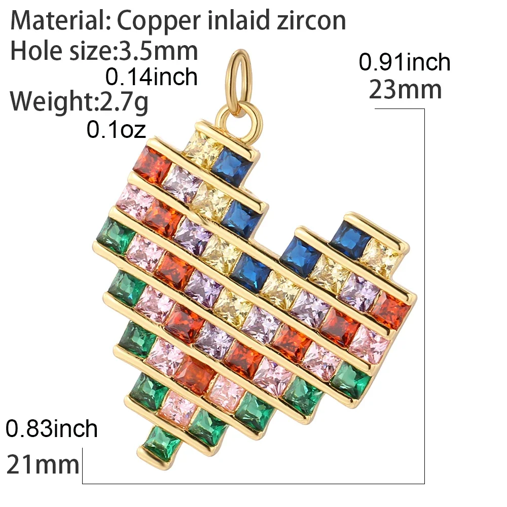 Bohemian Heart Bag Chrams for Jewelry Making Supplies Gold Color Dijes Diy Bracelet Necklace Earring Rainbow Butterfly Charm