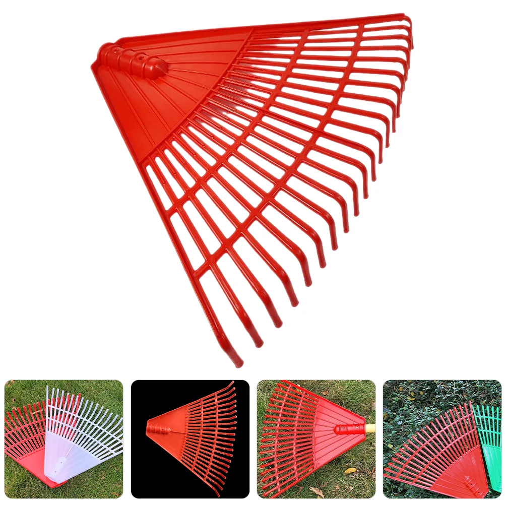 Grass Rake Leaf Rakes for Lawns Heavy Duty Thatch Hand Garden Tool Plastic Lightweight Yard