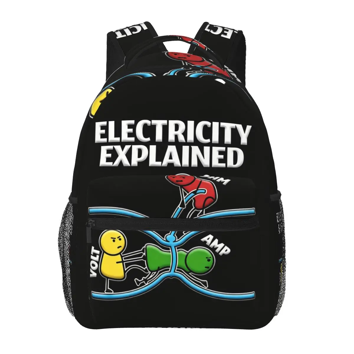 

Electrical Engineer Ohm's Law Ohm Electronic Graphic Student Backpack School Bag Daypack for Men Women Bookbag Shoulder Bags