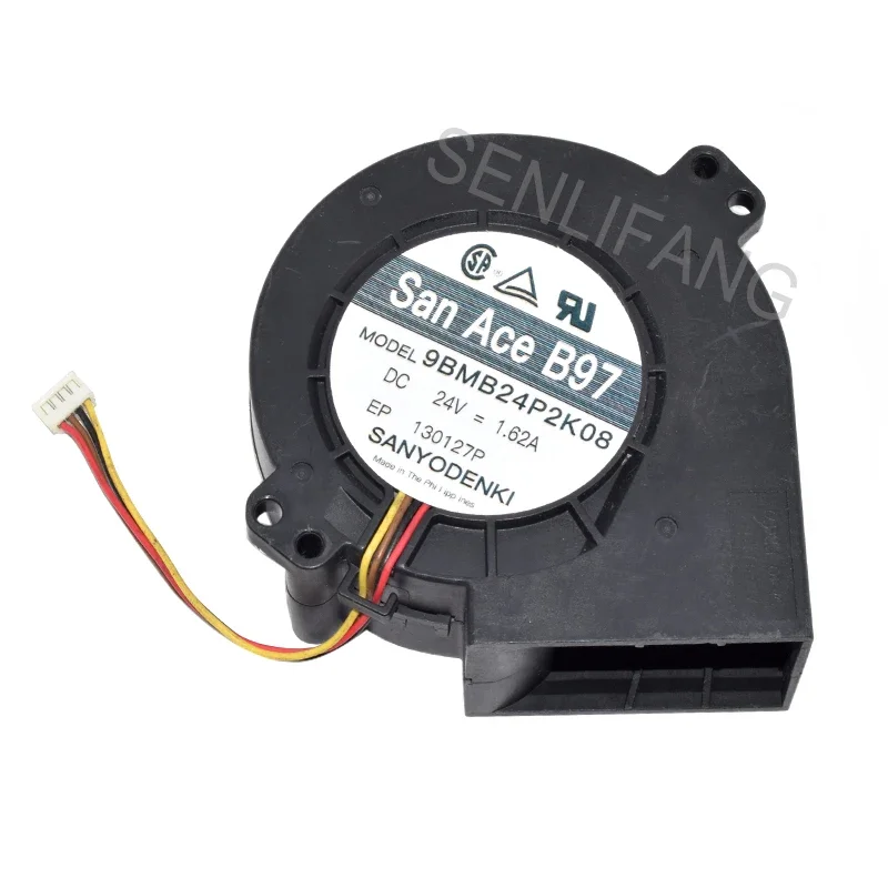 

24V Blower Fan 9BMB24P2K08 For DENKI 9733 Cooling 1.62A 4Lines