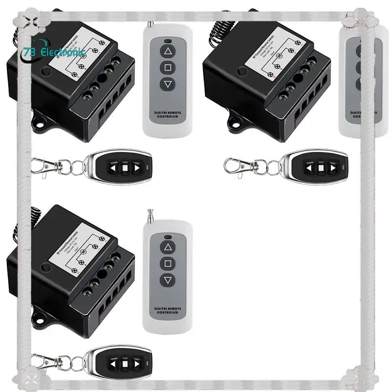 24-Hour Delivery 3X DC12V-24V Forward Reverse Switch, Linear Actuator Remote Control,10A Current,165 Ft Range,Linear Actuator Wi