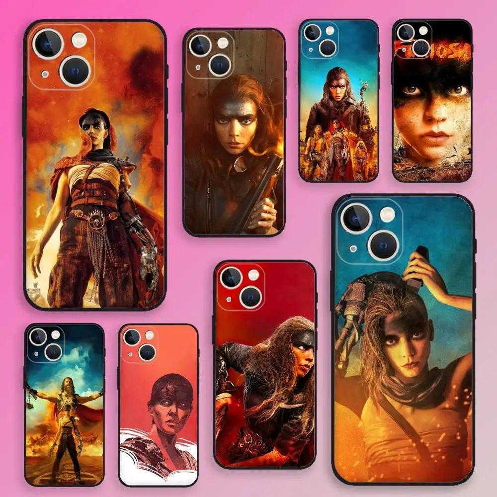 

F-Furiosa A M-mad Max Saga Phone Case For iPhone 16,15,14,13,12,11,Plus,Pro Max,XS,X,E,SE,Mini Soft Silicone Black Cover
