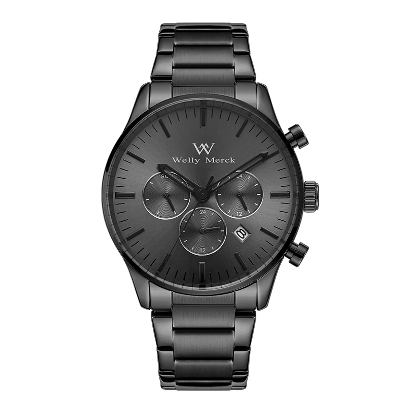 WM Watch Quartz Watch Waterproof Classic Casual Business Men's Watches Welly Merck Watch WM81M