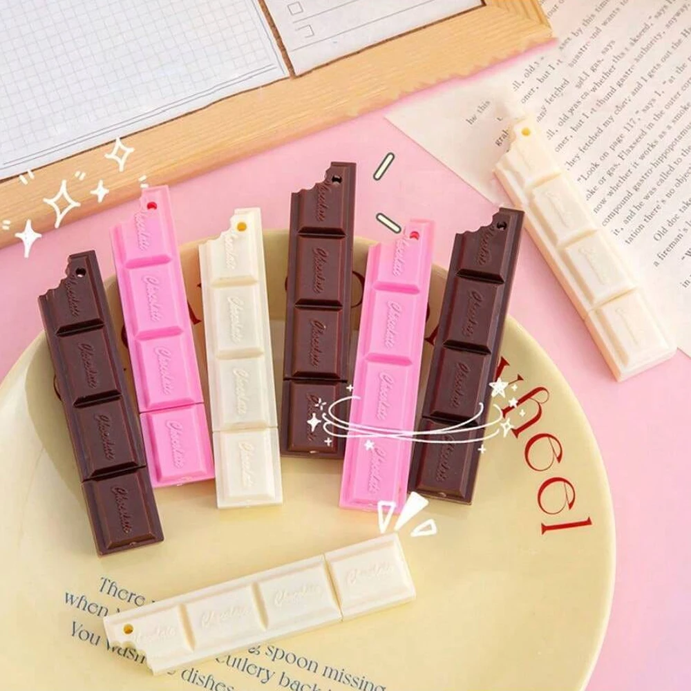 3 colors 1 set of creative chocolate ballpoint pen cartoon simulation food pen, stationery supplies for students, stationery gif