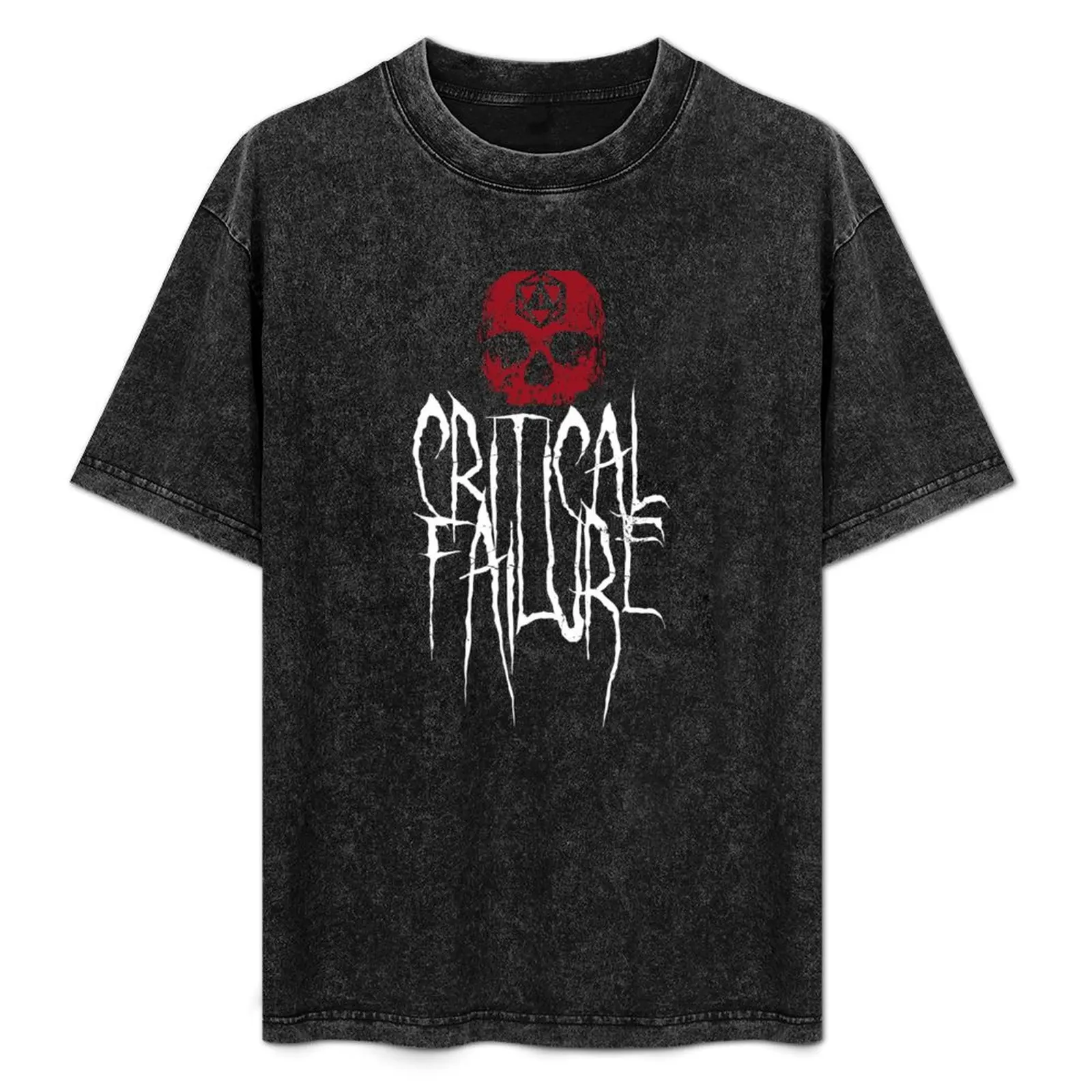 

Critical Failure RPG Skull T-Shirt Large Size Loose Casual Tee