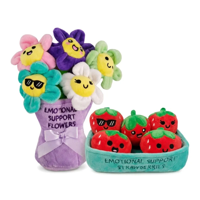 

Emotional Comfort Plush Bouquet with 5 Plush Flowers Cute Stuffed Flowers Desk Decor Gift for Women Mom Birthday Graduation