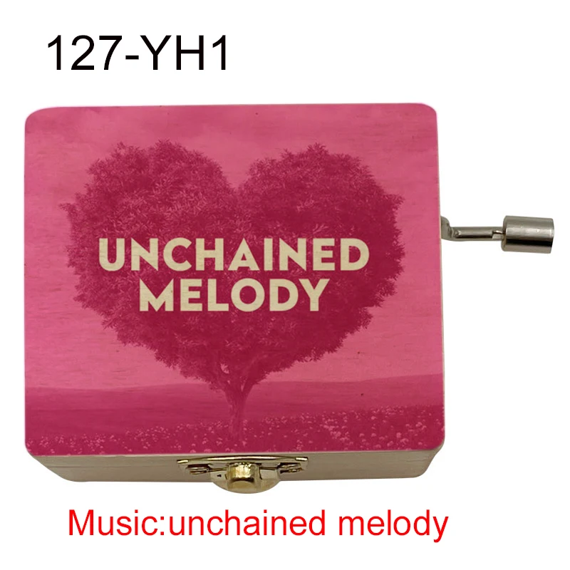 unchained melody hand Music Box Wooden Gift For Wife girlfriend boyfriend new year Christmas Valentine day love gift