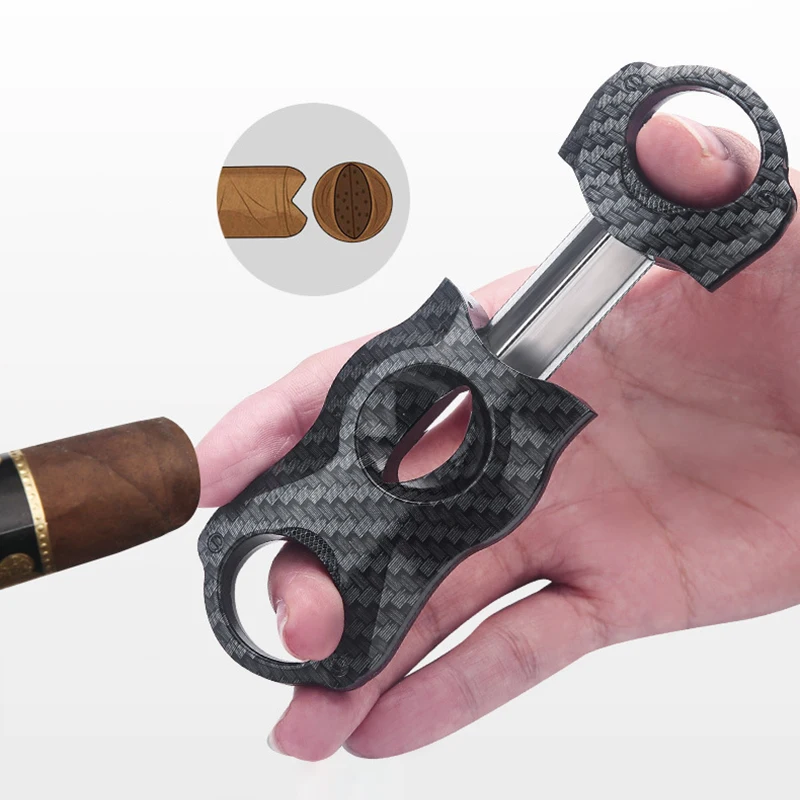 

Cigar V-Shaped Cigar Cutter With Sharp Blades, Capable Of Cutting Up To 60 Rings Of Professional Smoking Cigar Accessories
