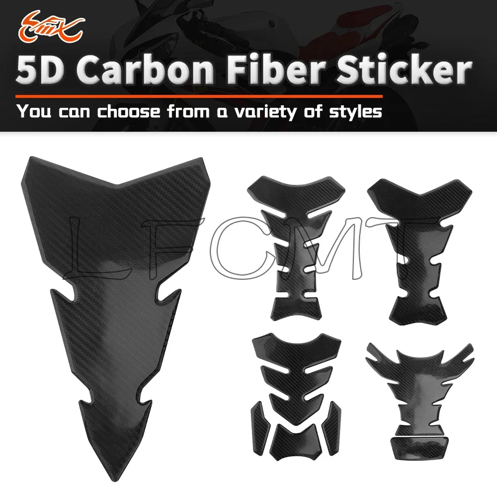 

Motorcycle Fuel Gas Tank Pad Sticker Protector Cover Carbon Fiber Pattern Decoration Decals Universal Fit for YAMAHA Honda ETC