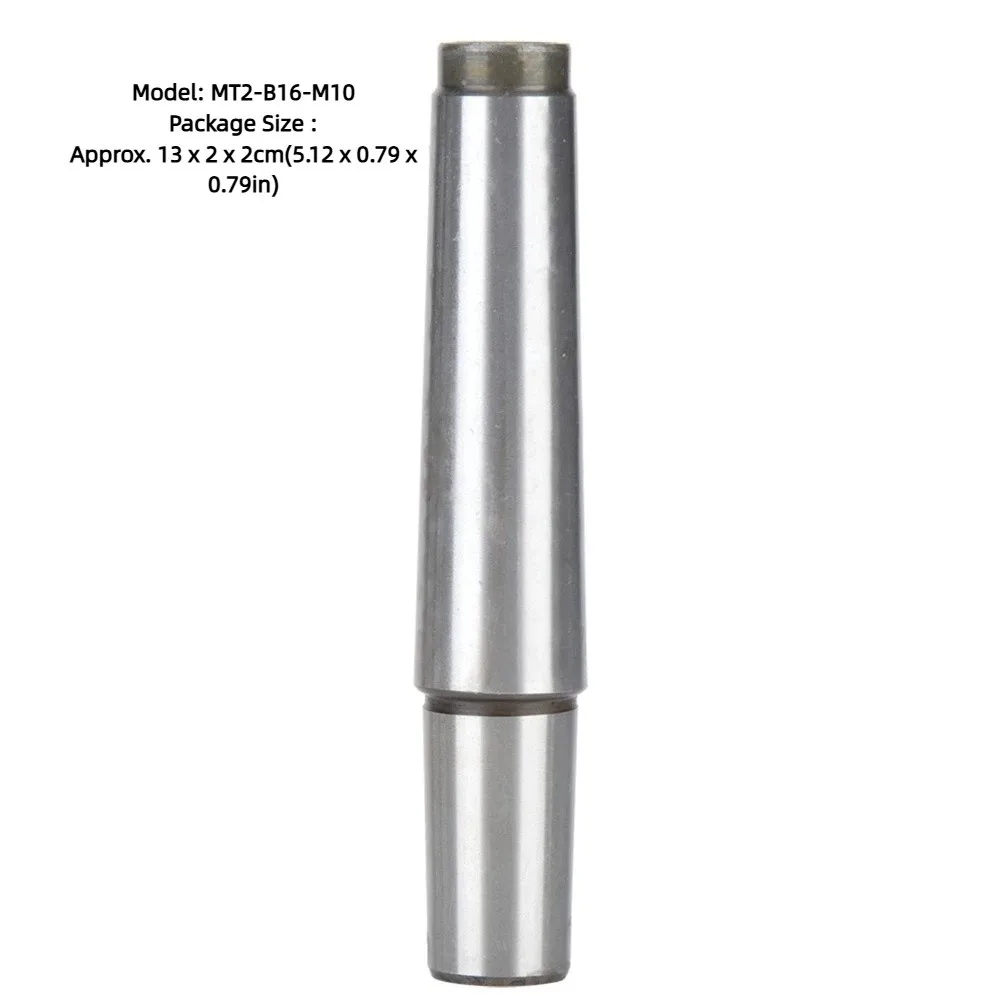 MT2-B16-M10 Drill Chuck Arbor Self Tightening High Carbon Steel Drill Chuck Connecting Shaft Morse Taper Connecting Rod