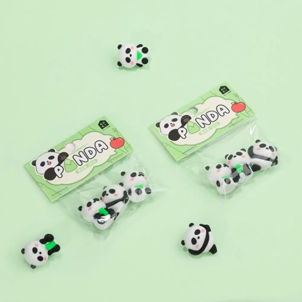 Cheese Bear Panda Fast Food 3D Shape Eraser High Elasticity Dustless Sharing Packing Mini Eraser Traceless Pencil Wiping Eraser