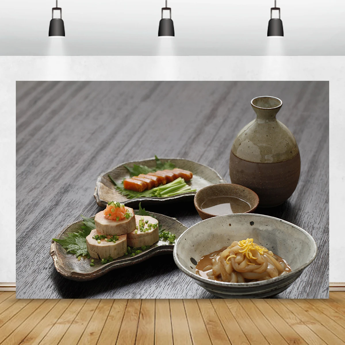 Japanese Food Izakaya Backdrop Welcome To Japan Art Background Wall Hanging Banner for Party Room Home Travle Decorations