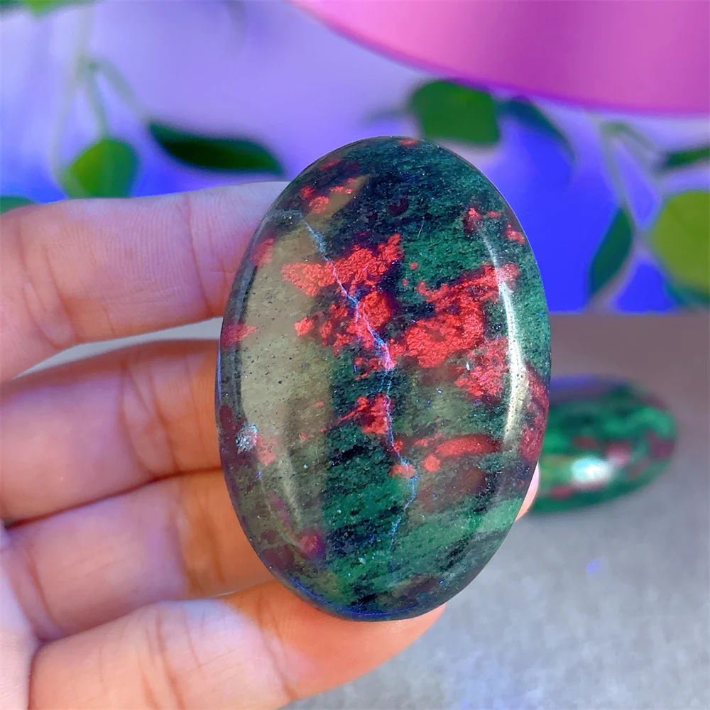 Ruby With Emerald Palm Natural Crystal Quartz Minerals Stone Home Decoritems Reiki Garden Love Gifts Energy Healing Lucky