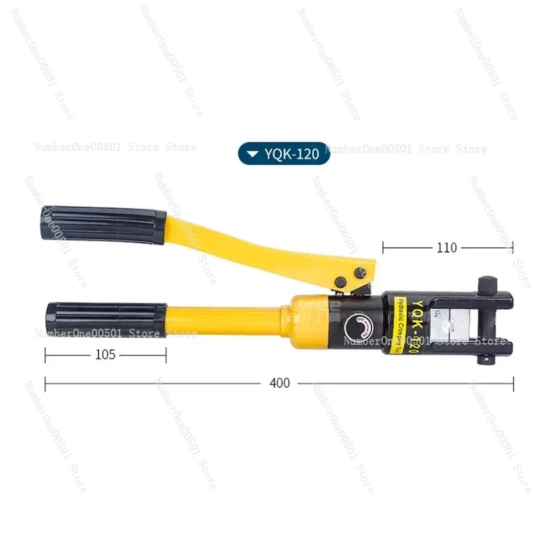 

YQK-120(10-120)Manual hydraulic pliers copper aluminum nose pressure wiring Hexagonal confining pressure 8T All steel thickening