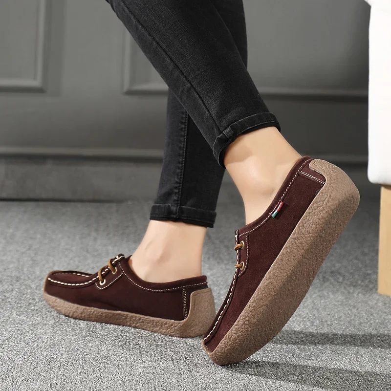 Scarpe Casual leggere da donna oversize traspiranti eleganti comode e antiscivolo in scarpe basse estive con punta tonda per ragazze