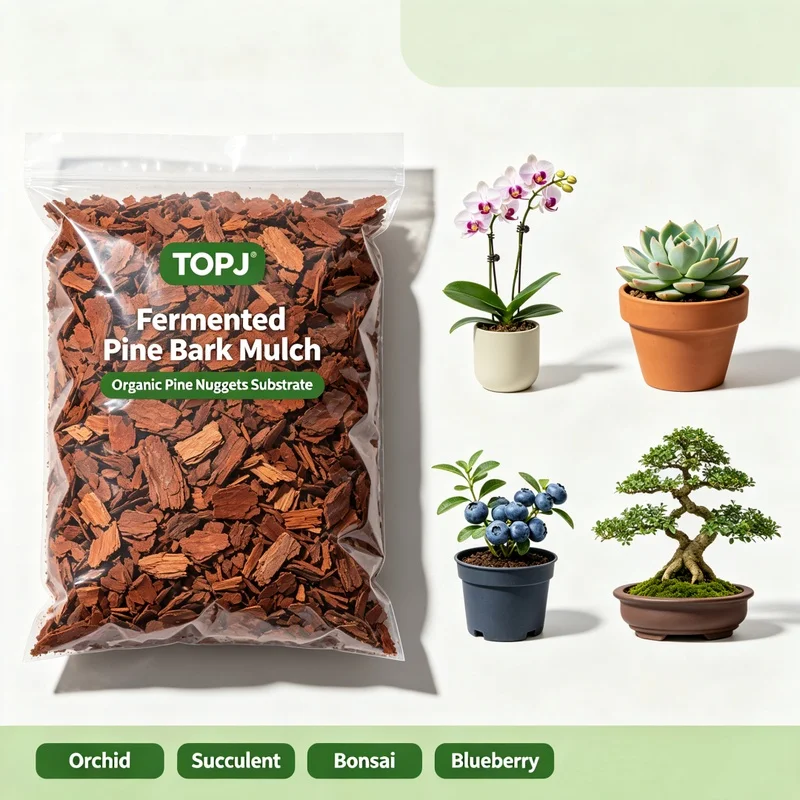 500g Fermented Pine Bark Substrate Multiple Grades 3-6/6-9/9-12/12-18/18-35/30-50/50-80mm, Organic Growing Media Fertilizer