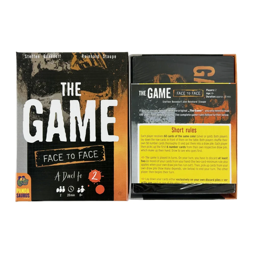 The Game Edition1&2 by Steffen Benndorf A Pandasaurus  Card Game Cooperative Strategy Interactive Fun Family Board Deck Game