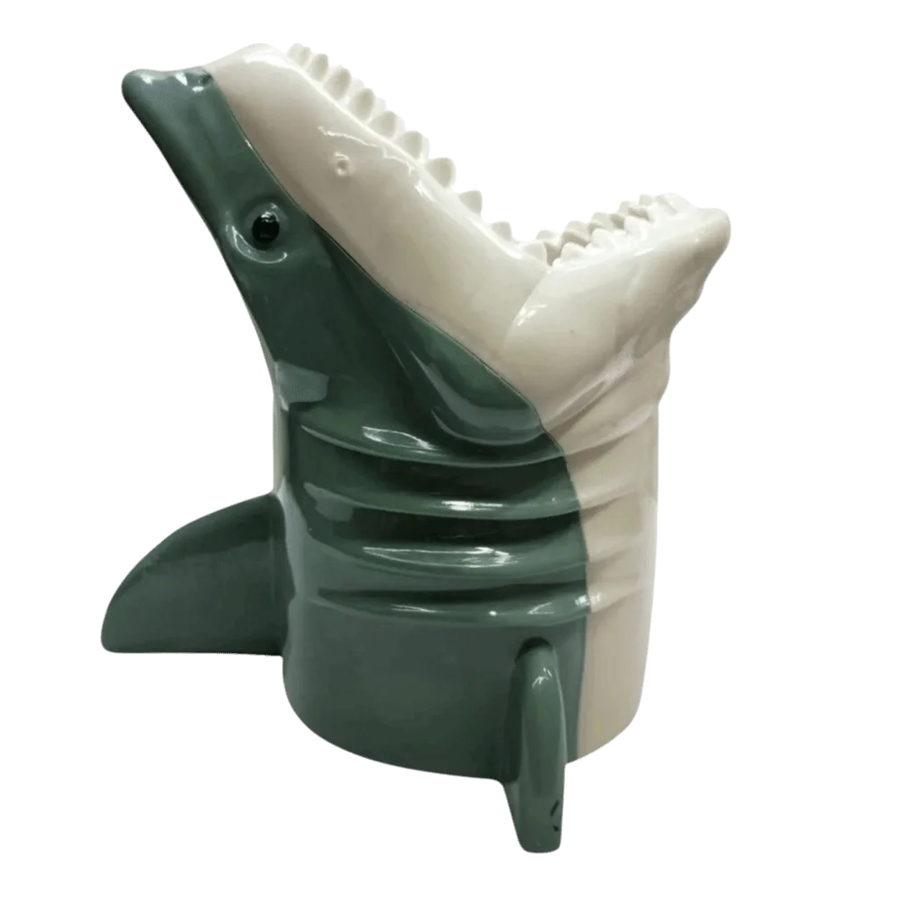 

Ведро для попкорна Great White Shark, многоразовая креативная ванна для попкорна, уникальная пластиковая ночная миска для закусок