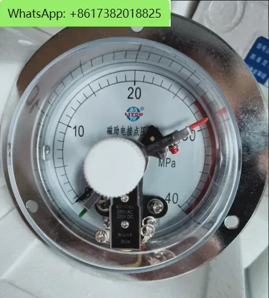 Wuxi Liyou Instrument 0-40/60mpa Hydraulic Axial Magnetic-Assisted Electric Contact Pressure Gauge YXC100-III