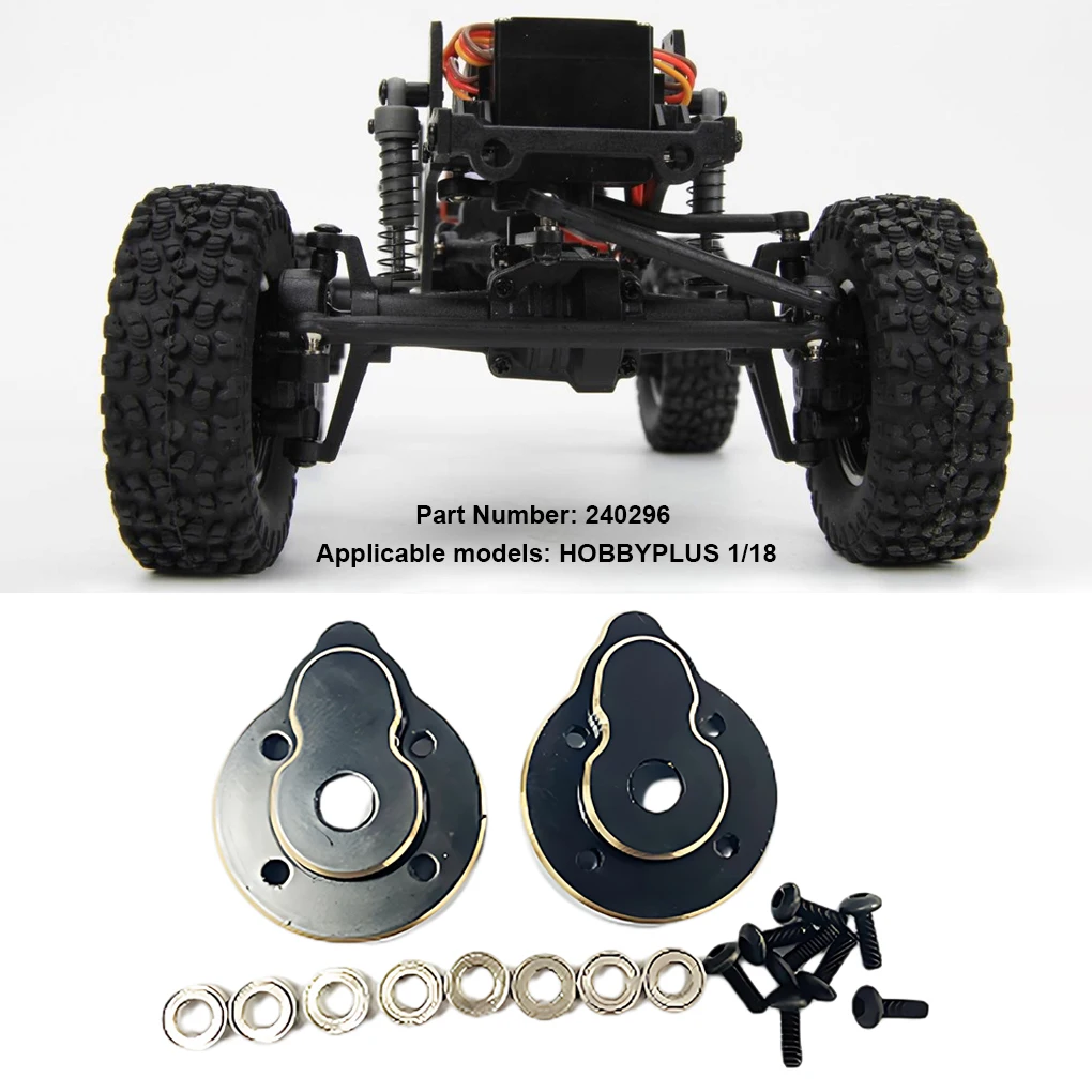 

2pcs/set Brass Counterweight CR18P Rear Hub Carrier For Hobby Plus 1/18 Rock Van CR18P Rear Hub