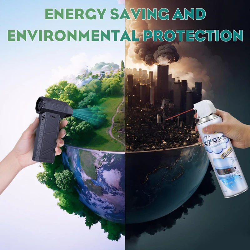 Compressed Air Duster 130,000 RPM Super Power Fan Mini Blower,Electric Air Duster for Cleaning Keyboard,PC,Car-A13G view 4