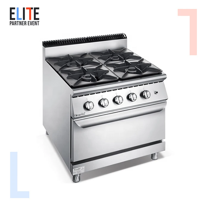 

Furnotel 700/900mm Width Series Commercial 6 Burner Cooking Range With Oven