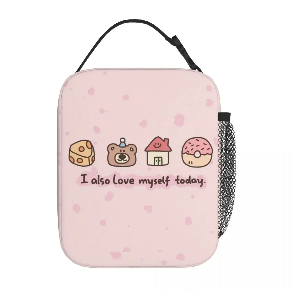 

Cartoon trend student portable insulated lunch bag, suitable for outdoor travel, school or work portable bento bag