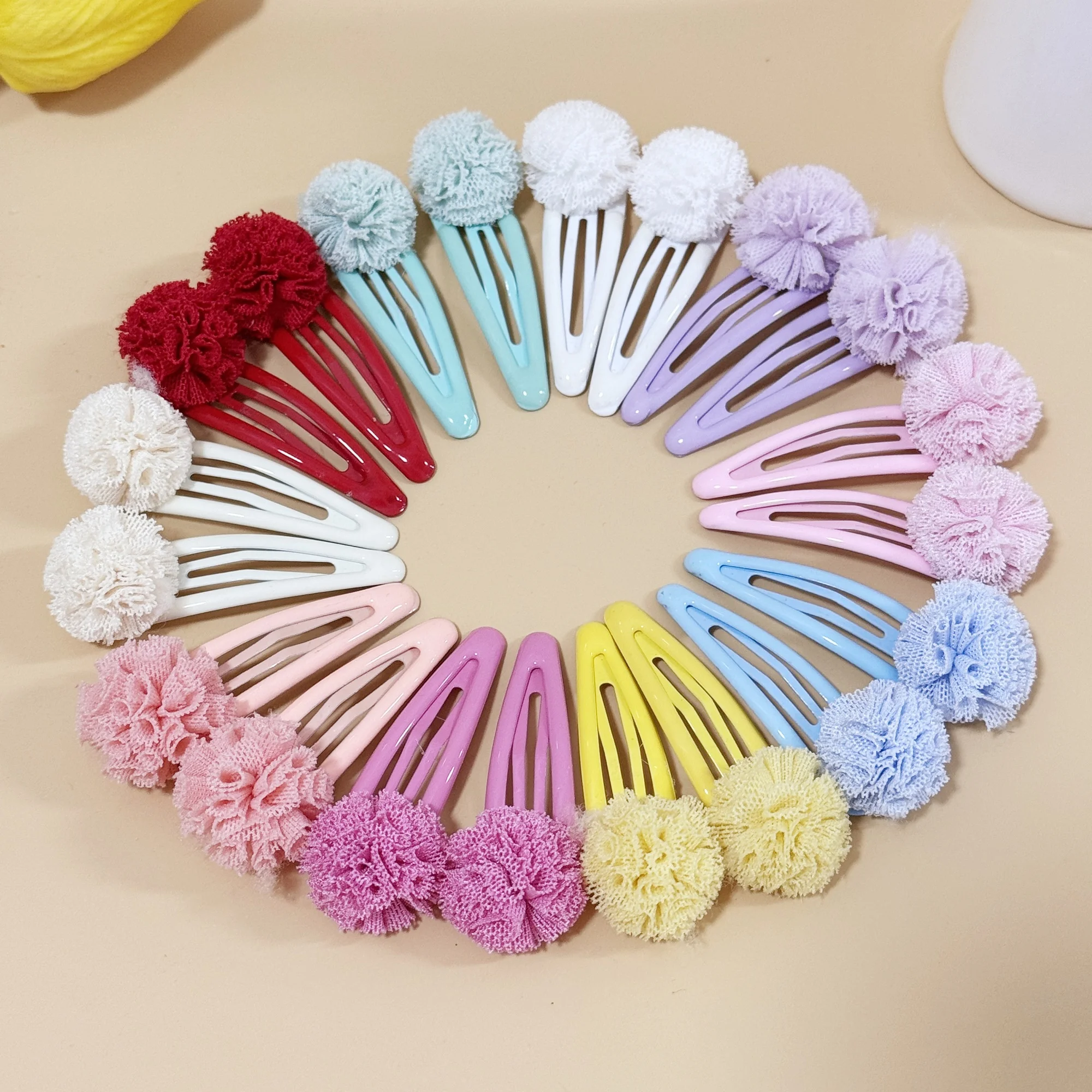 20 Stück Hortensien Macrophylla Haarspangen Blumen Haarspangen Clips Kinder Mädchen Snap BB Haarnadeln Kinder Zurück Schule Haarschmuck