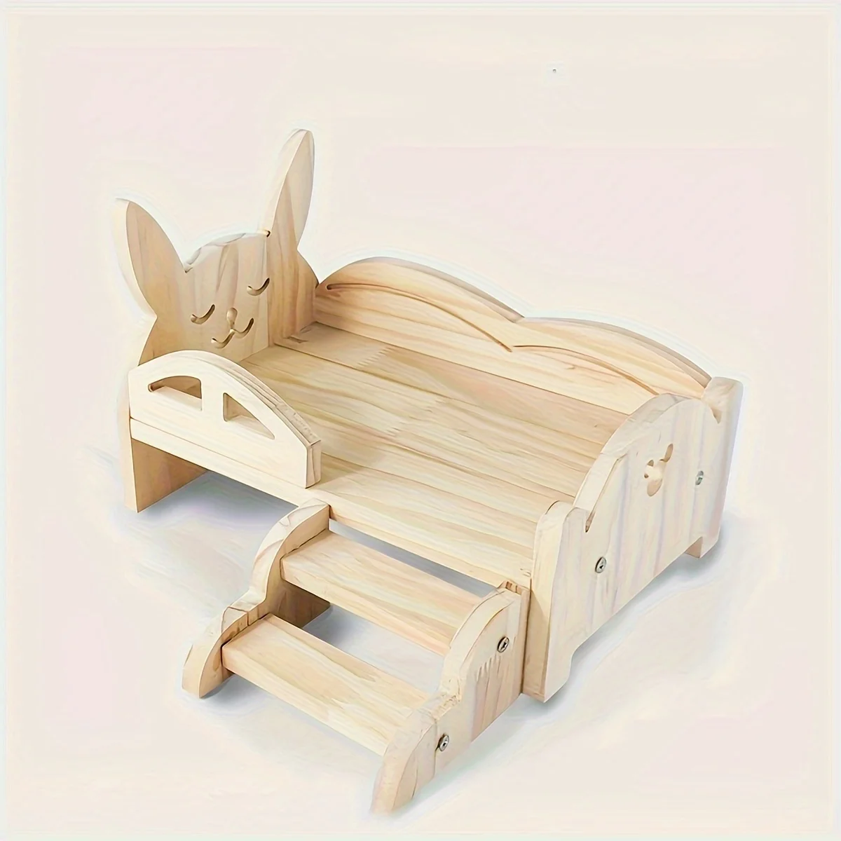Cama Realista para Conejos, Cálida y Adecuada para Todas las Estaciones, Resistente a la Suciedad, Cama Elevada para Mascotas Pequeñas y Medianas, Cama para Conejos (1 Pieza)