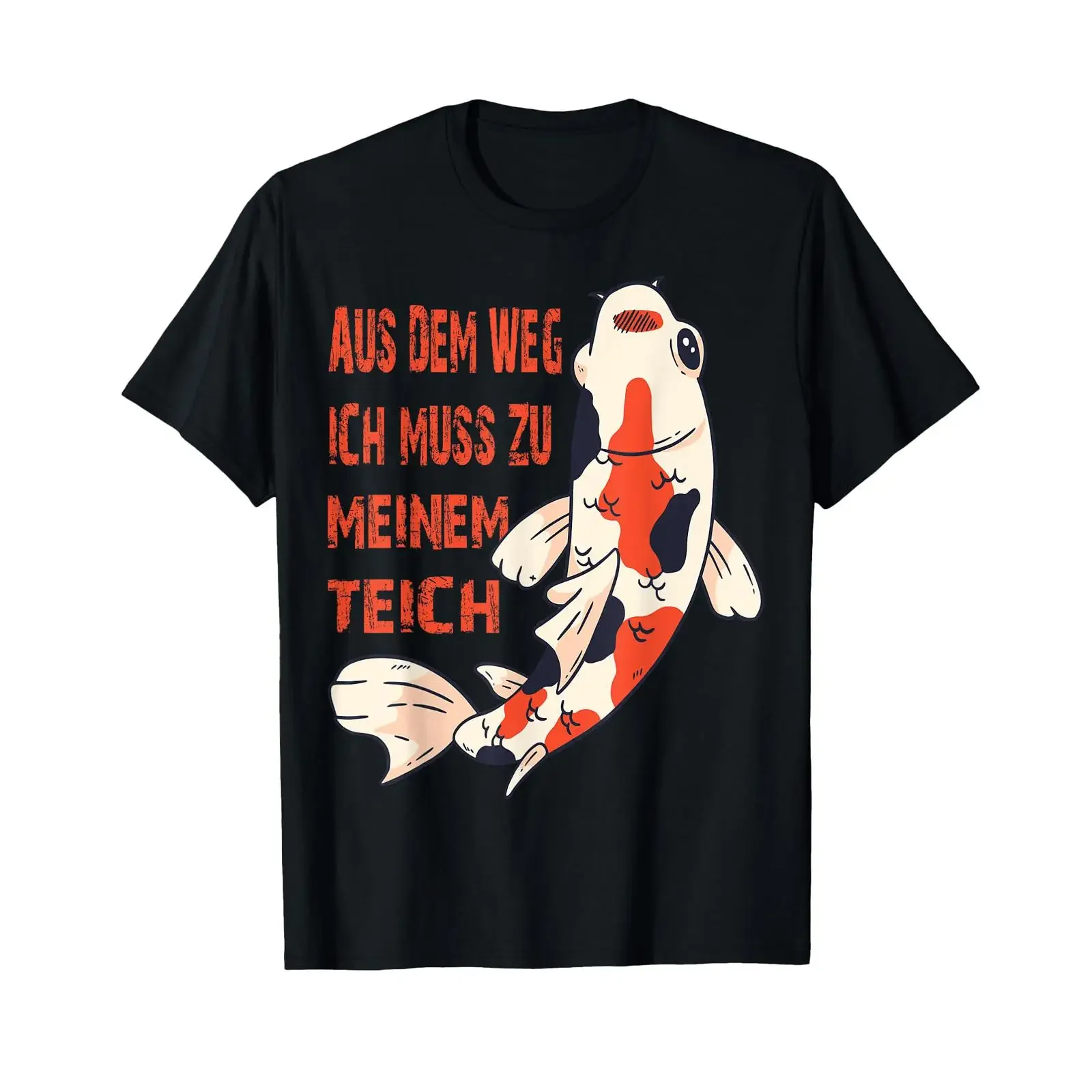 Out of my way I have to go pond Koi garden saying T shirt vintage Washed Slightly Stylish fashion Stretched