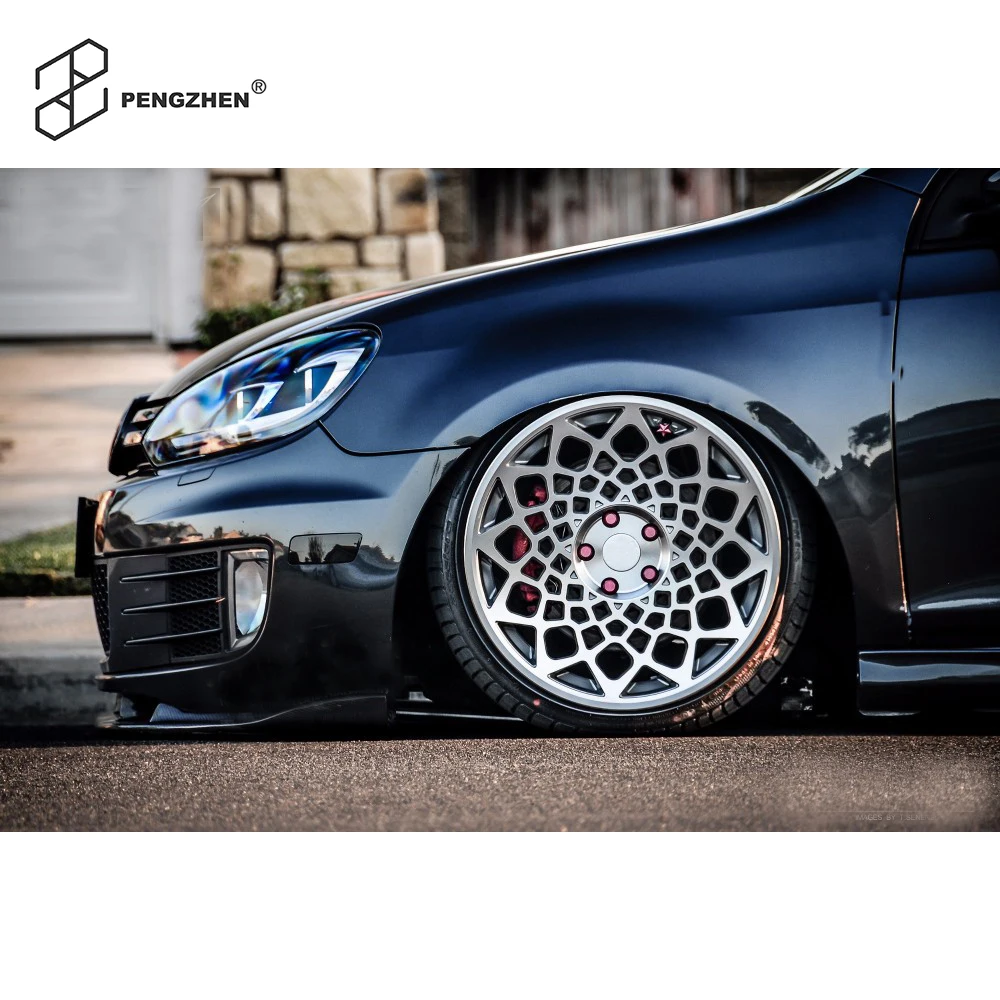 

Pengzhen Fashion Monoblock Concave Mesh Design 5X120 Chinese Factory Forged 19 Inch Wheels for BMW
