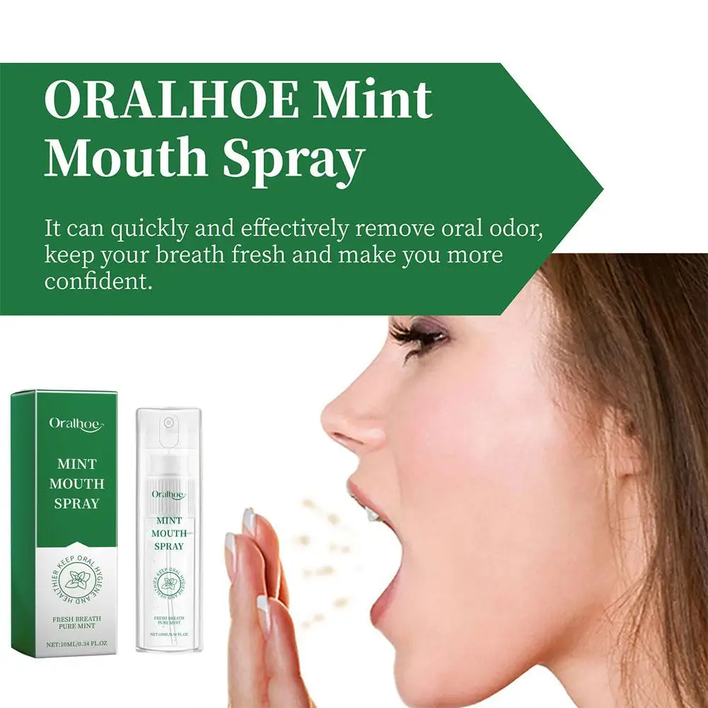 30ml Mouth Spray Mouthwash Eliminate Oral Odor Portable Mint Spray Prevent Mint Bad Spray Care Fresh Breath Health Oral Bre H5V1