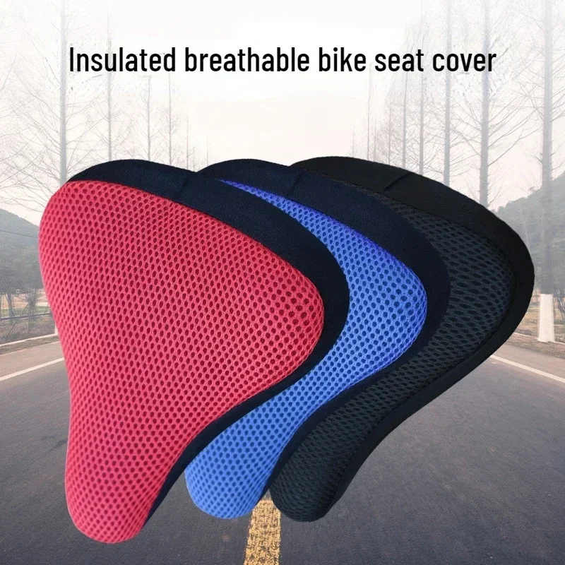 1/2pcs Bicycle Mesh Cover Mountain Bike Cotton Car Seat Cushion Cover Bicycle Saddle Insulation Breathable Cycling Accessories view 4
