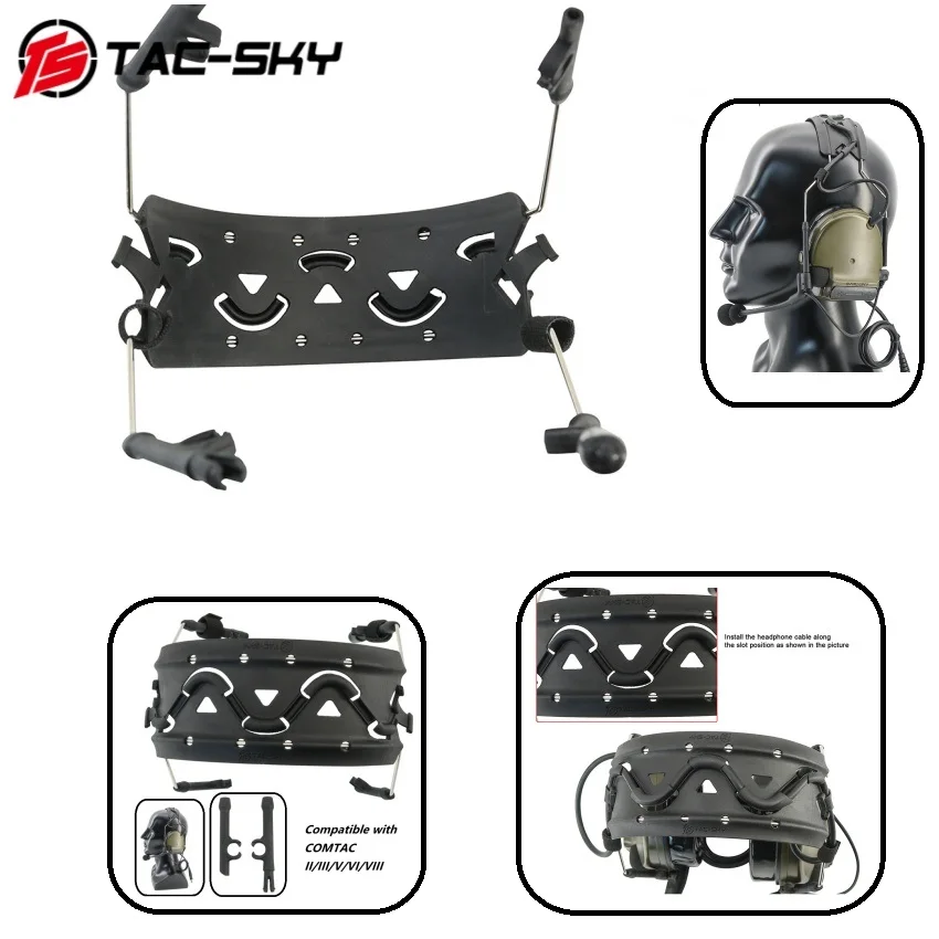 TAC-SKY Tactical Hearing Protection Headset Replacement Headband Compatible with COMTC II, III, VI, and VIII Headphone