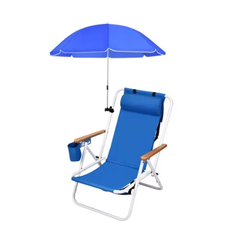 كرسي صالة محمول قابل للتعديل للمكتب والتخييم في الهواء الطلق عبر الحدود كرسي شاطئ جديد قابل للطي مادة أكسفورد لشاطئ الغداء