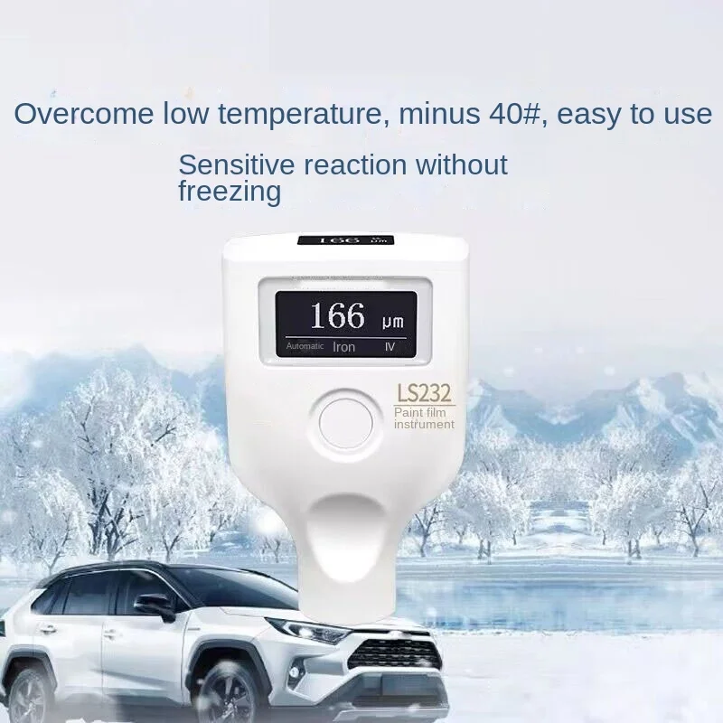 0728 Automotive Paint Surface Tester LS230 Low Temperature Resistant High Precision Paint Film Thickness Meter for