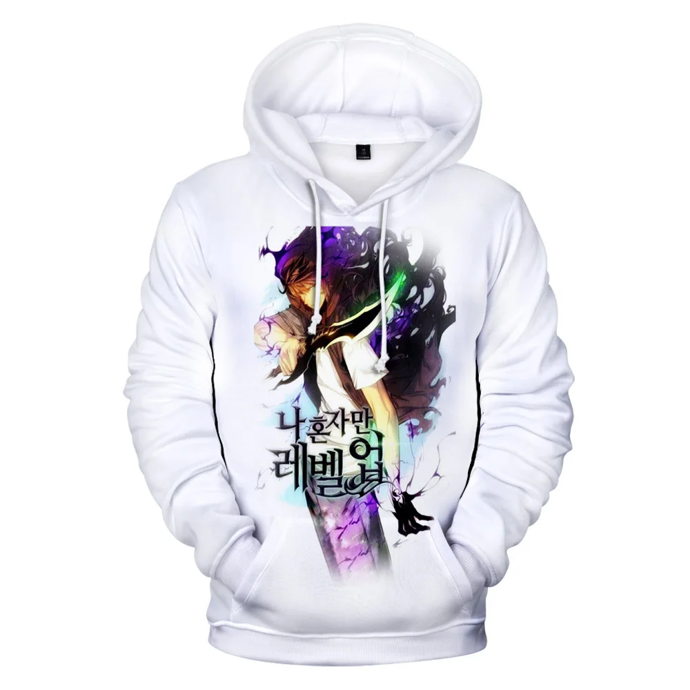 Anime Manga Solo Niveling Hoodies para homens e mulheres, pulôver casual extragrande, moletom com capuz, streetwear Hip Hop, imp