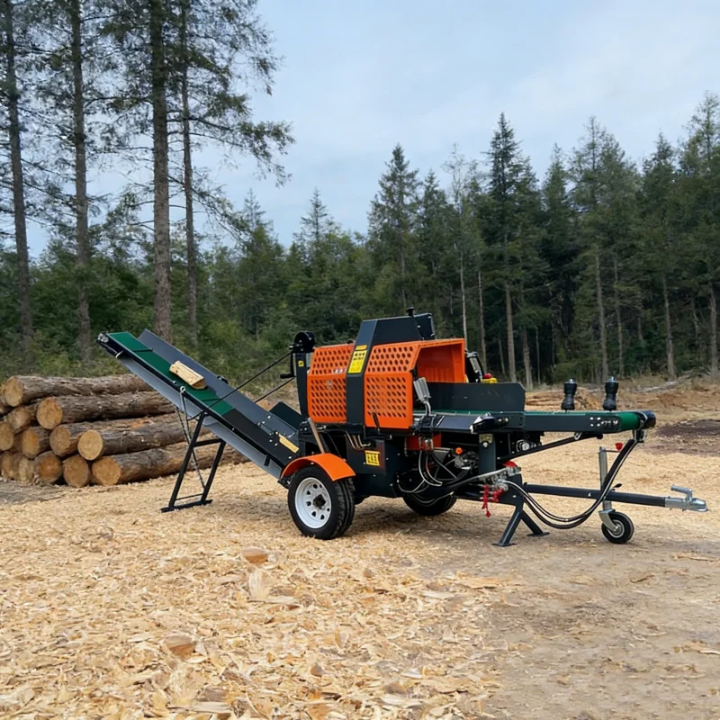 Customized Electric Log Splitter Circular Saw Firewood Processor EPA Engine Forestry Machinery Automatic Sawing Systems