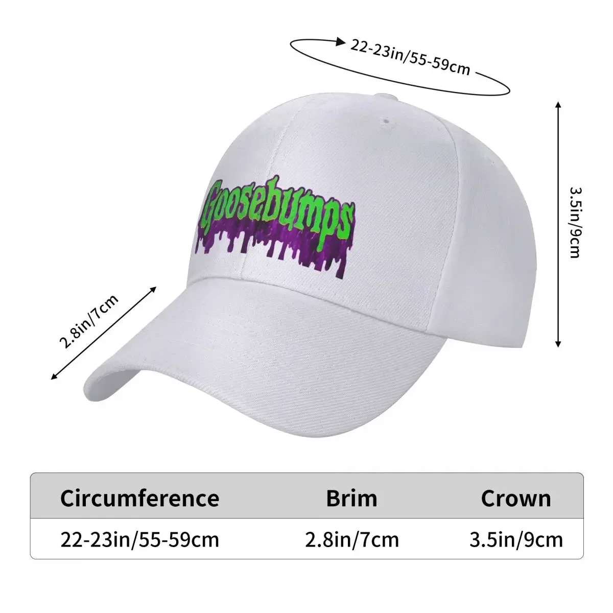 GOOSEBUMPS LOGO Cap baseball cap cap streetwear baseball |-f-| hat for men Women's