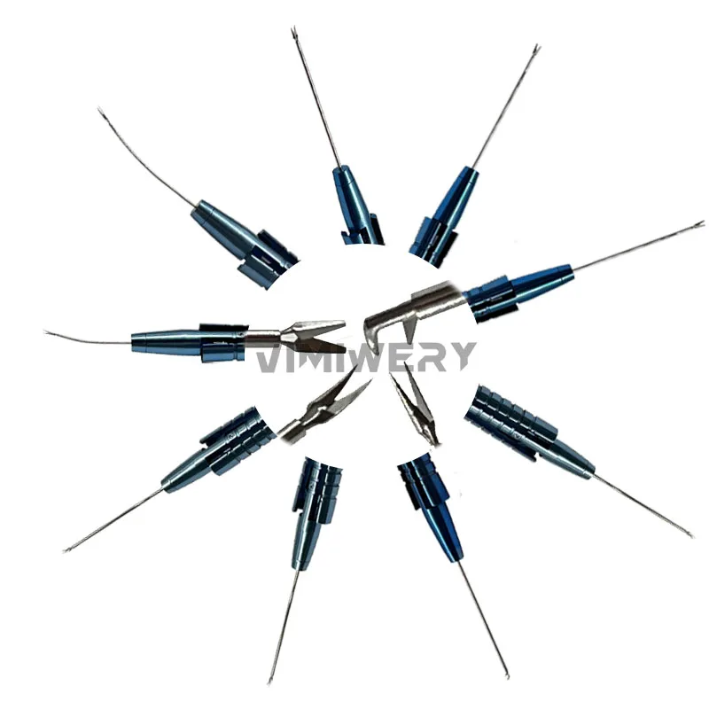 Straight/Curved Vitreo Retinal Scissors Titanium Handles Ophthalmic Instruments Oftalmologia