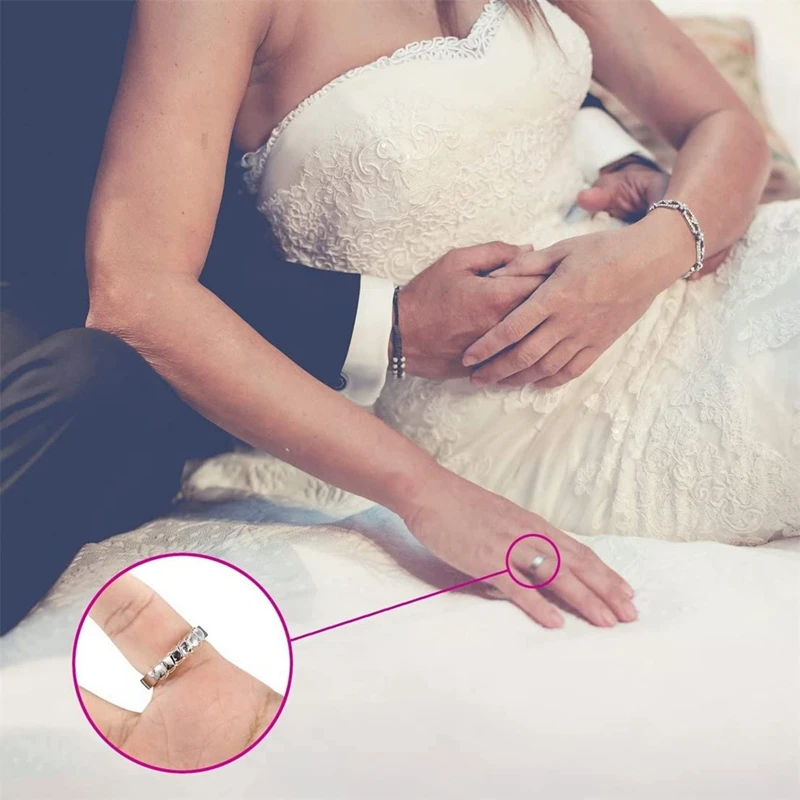 Ring Größe Teller Für Lose Ringe Unsichtbare Ring Schutz Clip Transparent Silikon Sizer Spanner Resizer 4 Größen