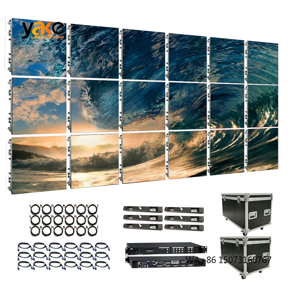 

YAKE Outdoor Indoor P2.9 P3.91 LED Video Wall Rental Screen for Event Stage Easy Install LED Display