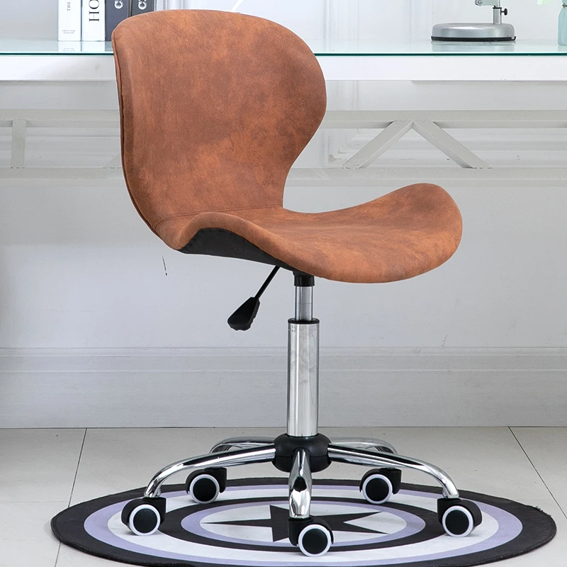 Ergonomic Compact Swivel Office Chair with Adjustable Study chair Small Space Computer Desk Seat