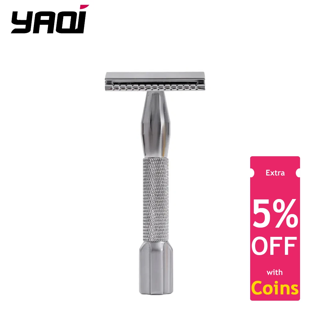 

YAQI Razzo Rocket Chrome Color Aluminum Handle Safety Razor for Men